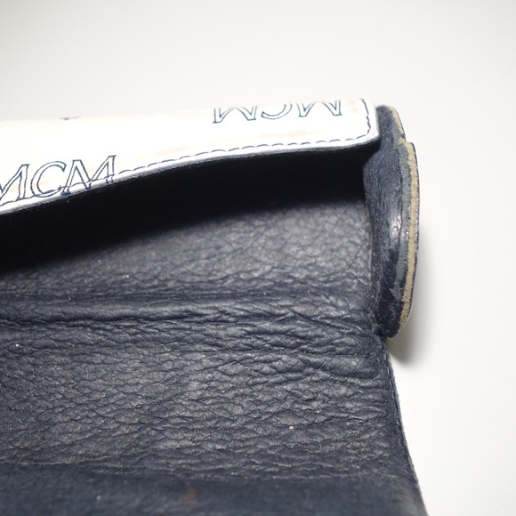 Vintage MCM White Monogram Visetos Coated Canvas Eyeglasses Case, Size Small main image 8